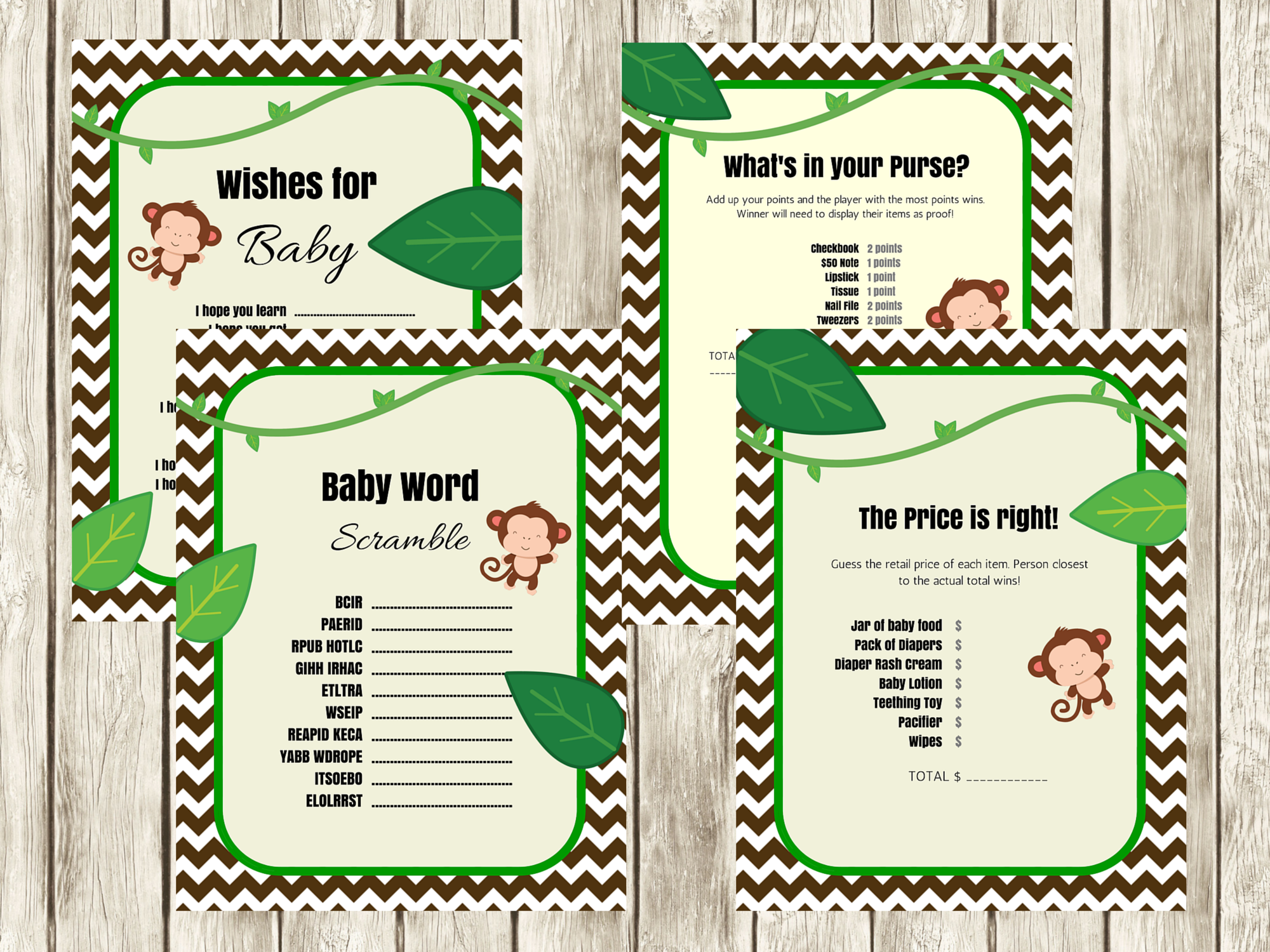 Free Printable Baby Shower Games - Download Instantly!  Baby shower fun,  Free printable baby shower games, Baby shower printables