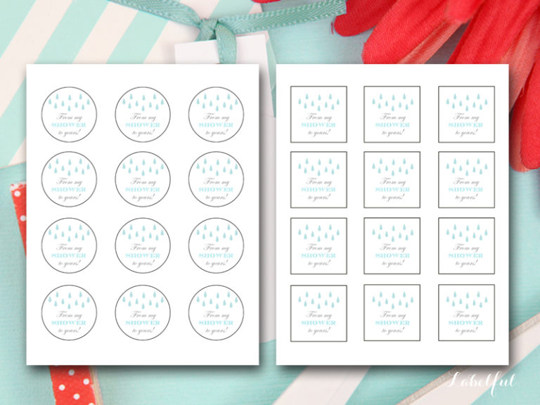 From My Shower To Yours Thank You Favor Tags Magical Printable