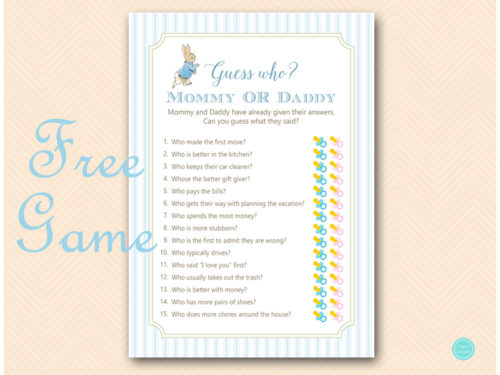 Free Baby Shower Games Printables - ALL ABOUT A MUMMY