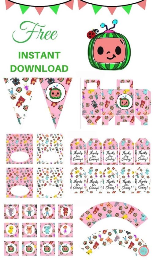 Cocomelon Birthday Printables - My Party Templates