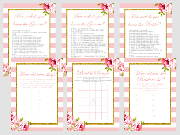 bridal shower games activities page 1 magical printable