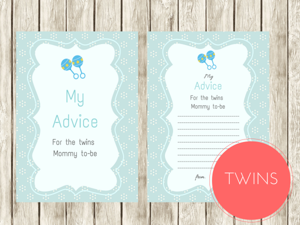 Baby Shower Games for Twins - Magical Printable