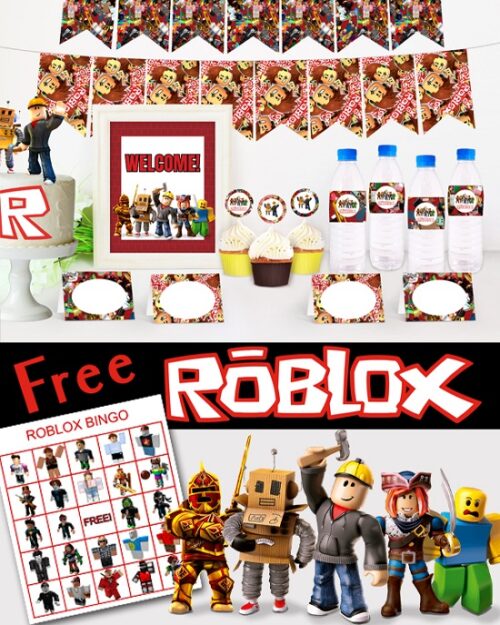Free Roblox Party Printable and Free Roblox Bingo Cards