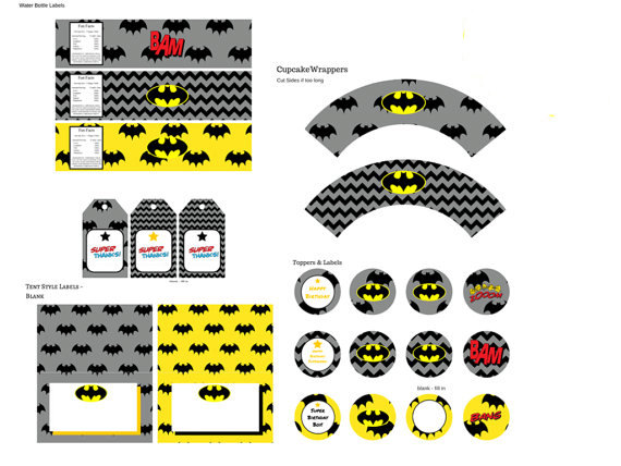 Batman Birthday Pack - Magical Printable