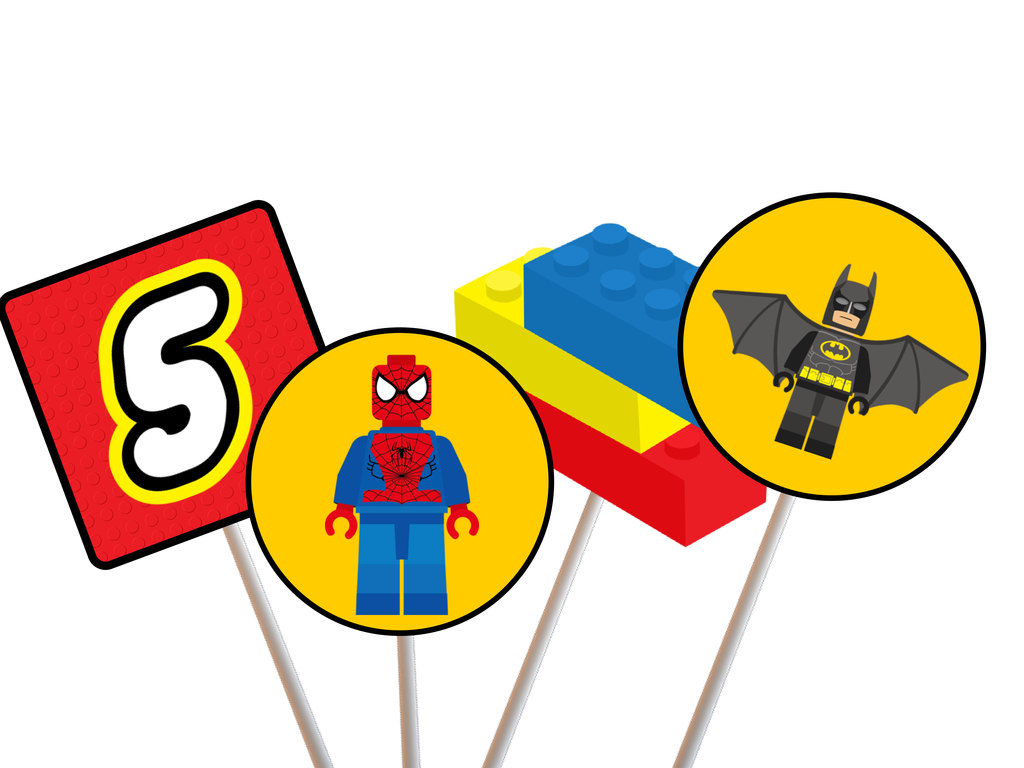 lego superhero decorations