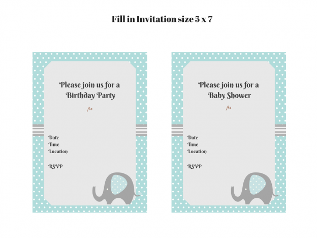 Blue Elephant Printable - Magical Printable