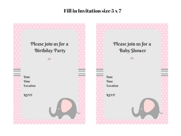 Pink Elephant Printable - Magical Printable