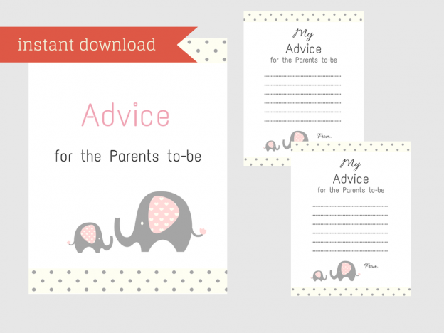 Elephant Baby Shower Games - Magical Printable