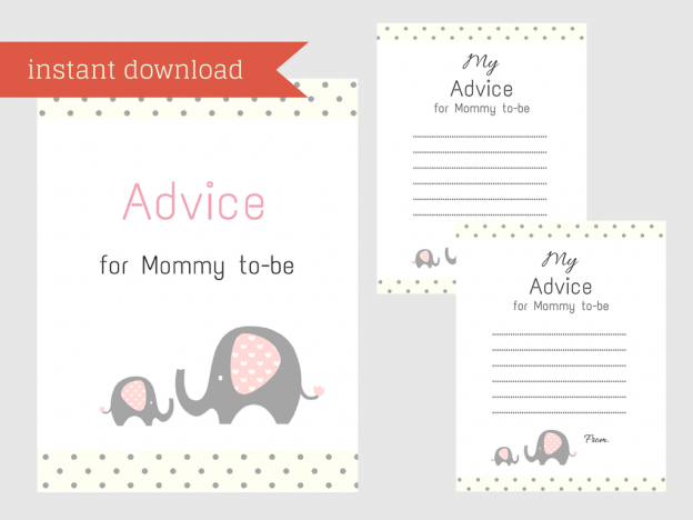 Elephant Baby Shower Games - Magical Printable