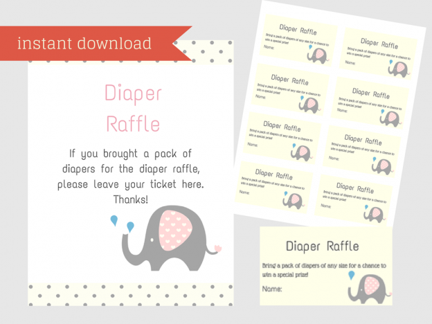 Elephant Baby Shower Games - Magical Printable