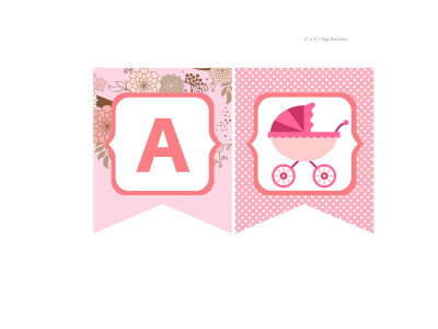 It's a Girl Baby Shower Banner, Pink Carriage Banner, Girl Baby Shower Banner, Bunting, Pink Baby Shower Banner