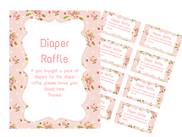 Modern Pink Shabby Baby Shower Games - Magical Printable