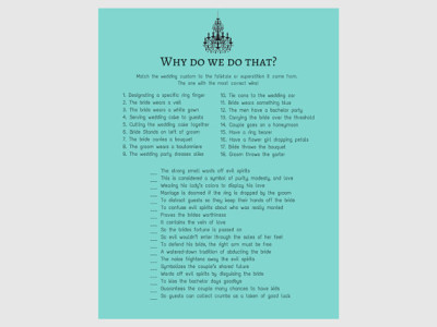 Breakfast at Tiffany's Bridal Shower Games1