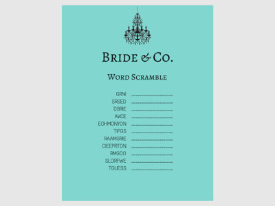 Breakfast at Tiffany's Bridal Shower Games5