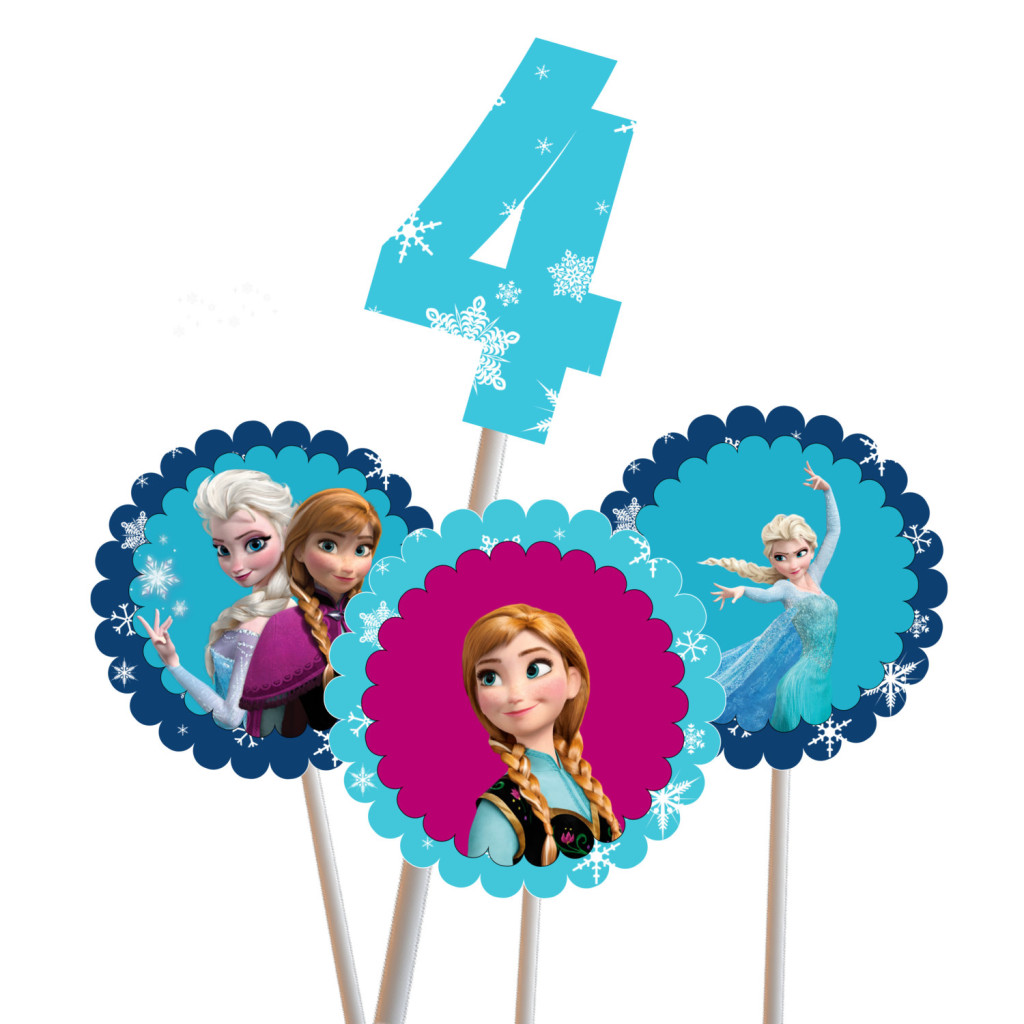 Frozen Centerpiece Elsa Anna - Magical Printable