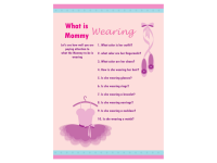 Ballerina Baby Shower Games - Magical Printable