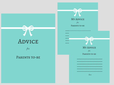 Robin egg blue tiffanys Baby Shower Advice for Mommy to Be Cards and Sign Baby Shower Printable, Advice for Mommy To Be, baby advice, bst01 0atents