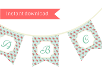 Floral Chic Banner - Magical Printable