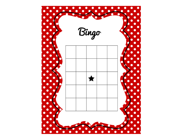 Red Ladybug Baby Shower Bingo - Magical Printable