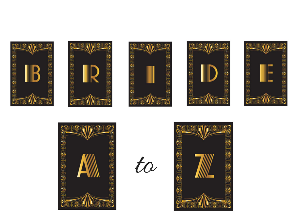 Happy Birthday Gold and Black Instant Printable banner Full alphabet and  letters