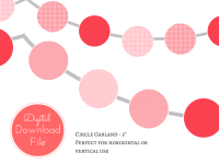 Red Gingham Banner - Magical Printable