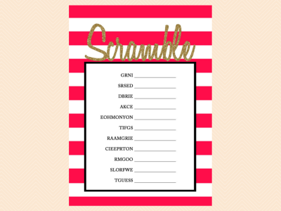 Phone Hunt, What's in your phone, Scramble, Tradition, Bingo Modern stripes, Gold Glitter Bridal Shower Games, Wedding Shower Game 