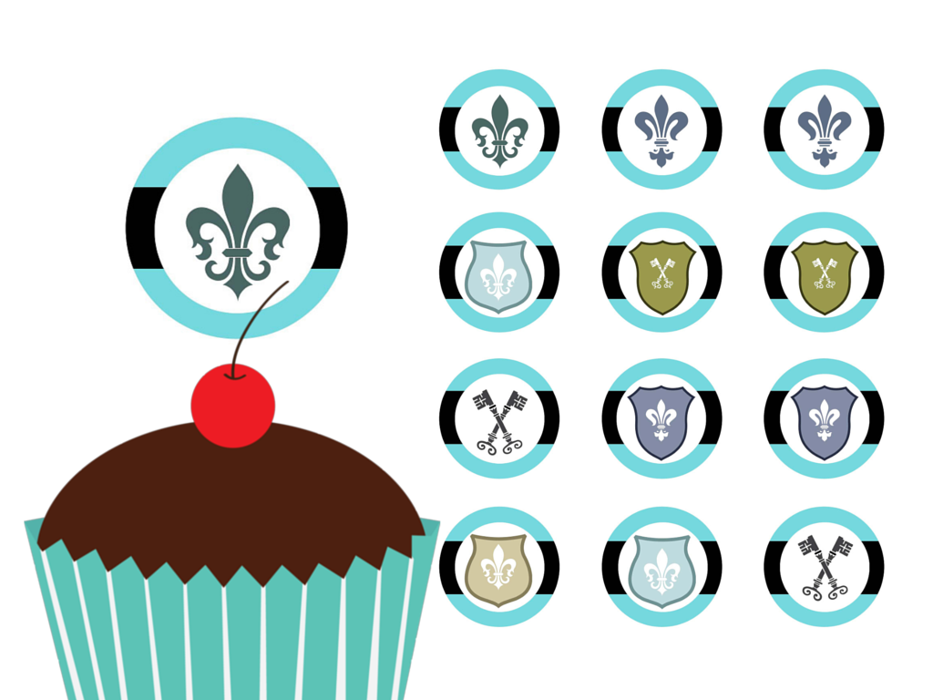 Royal Prince Symbol Toppers - Magical Printable