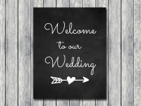 Chalkboard Wedding Signage - Magical Printable
