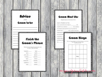 Black and White Man Shower Games - Magical Printable