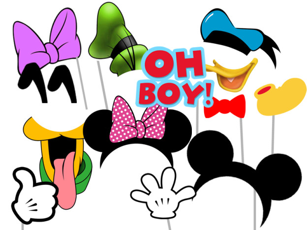 Mickey Mouse and Friends Photo Booth Props - Clubhouse