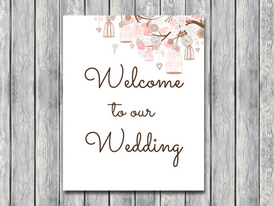 sign-welcome to our wedding sign