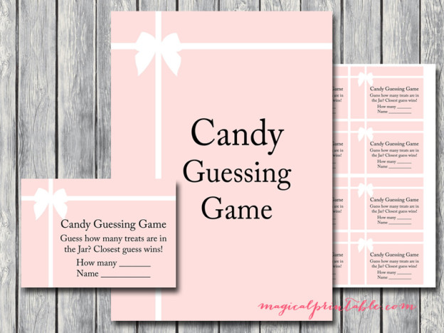 Tiffany Pink Baby Shower Games - Magical Printable