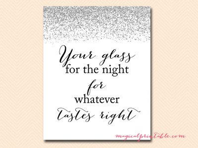 glass for the night sign
