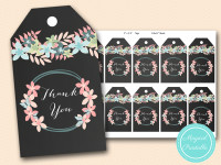Chalkboard Thank you Tags - Magical Printable