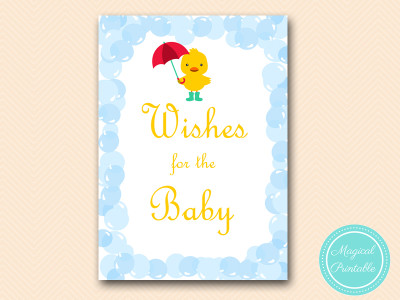 wishes-for-baby-card and sign baby shower