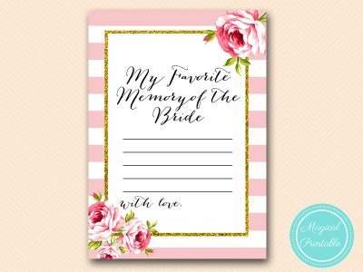 BS11-favorite-memory-of-bride-pink-floral-bridal-shower-games