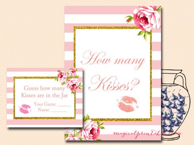 how-many-kisses-cards-signs