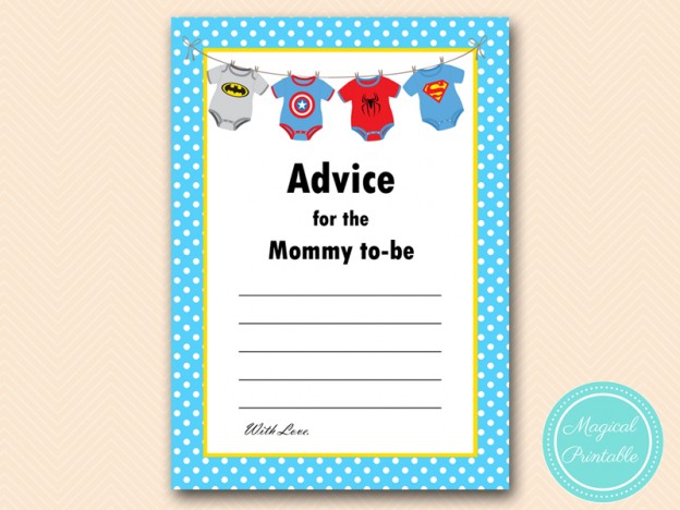 Superhero Baby Shower Game Pack - Magical Printable