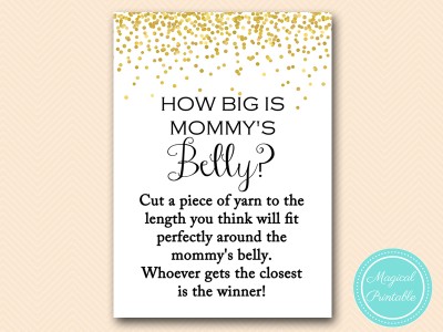 TLC148-how-big-is-mommys-belly-5x7-gold-baby-shower-games-confetti-sprinkle
