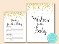 Gold Confetti Baby shower Game Pack - Magical Printable