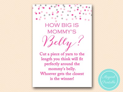 TLC179-how-big-is-mommys-Pink-silver-confetti-baby-shower-games