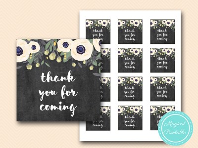 thank you tags, labels, chalkboard, outdoor garden thank you favors