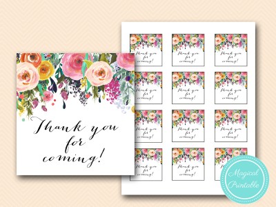 bs138 thank you tags shabby chic