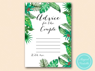 BS428-advice-for-the-couple-card-white-luau-tropical-bridal-shower-games