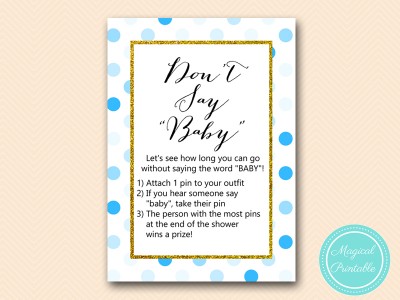 TLC430-B-dont-say-baby-boy-blue-dots-baby-shower-game-gold