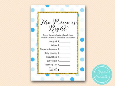 TLC430-B-price-is-right-baby-boy-blue-dots-baby-shower-game-gold