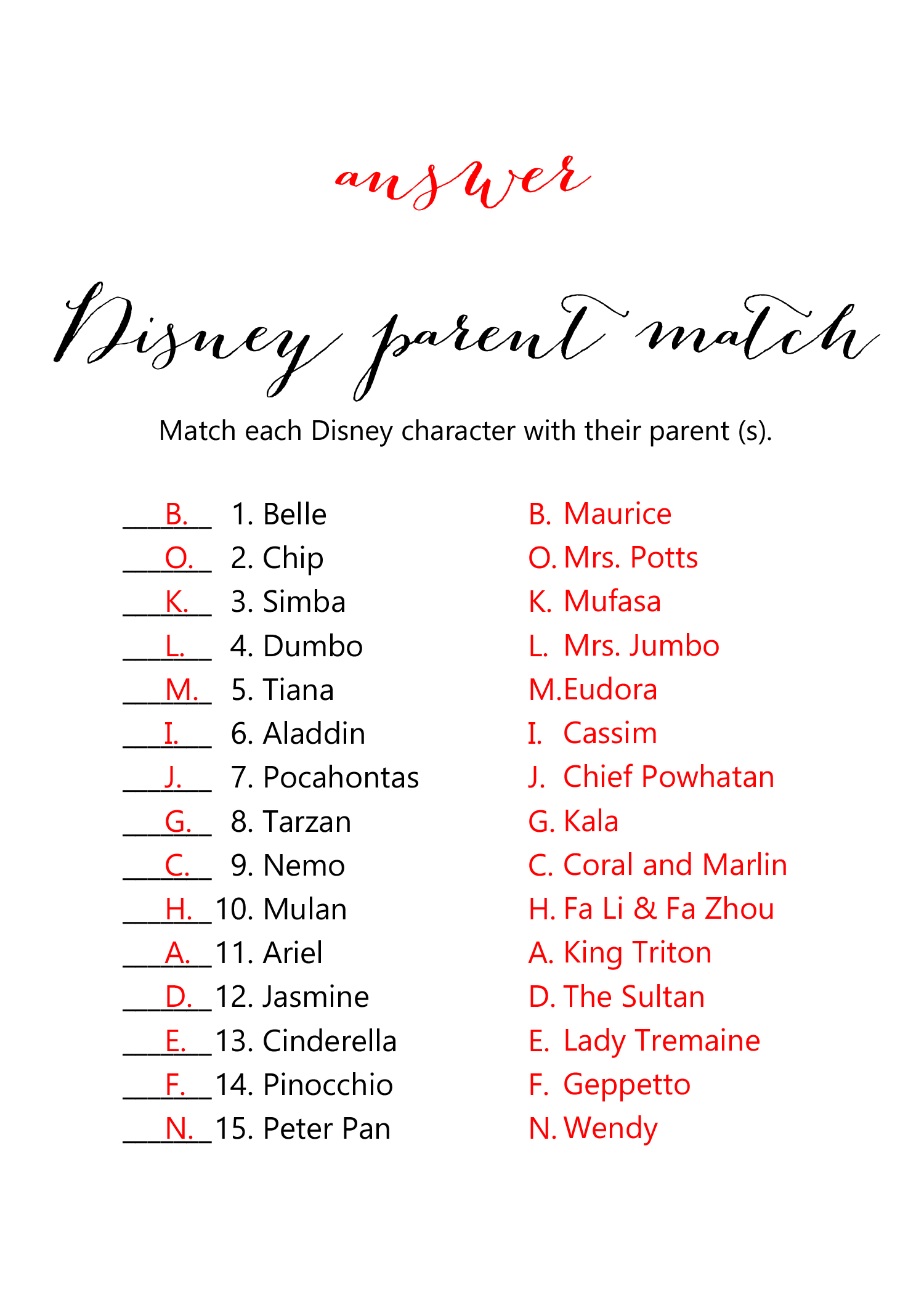 TLC140-Disney-parent-match-ANSWER.jpg - Magical Printable