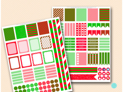 Erin Condren Christmas Planner Stickers - Magical Printable