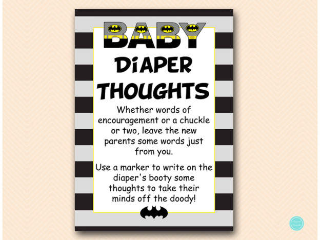Batman Baby Shower Game Package - Magical Printable