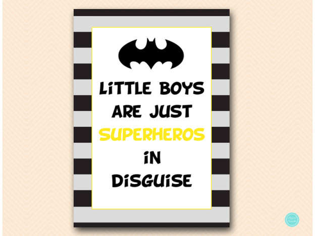 Batman Baby Shower Game Package - Magical Printable